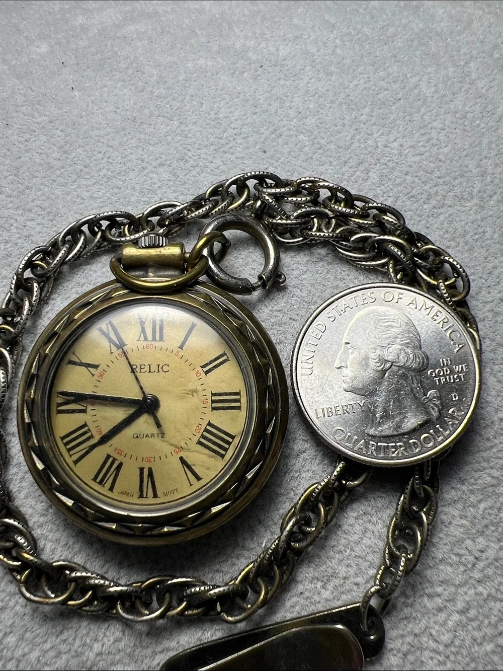90s Relic Pocket Watch Vintage